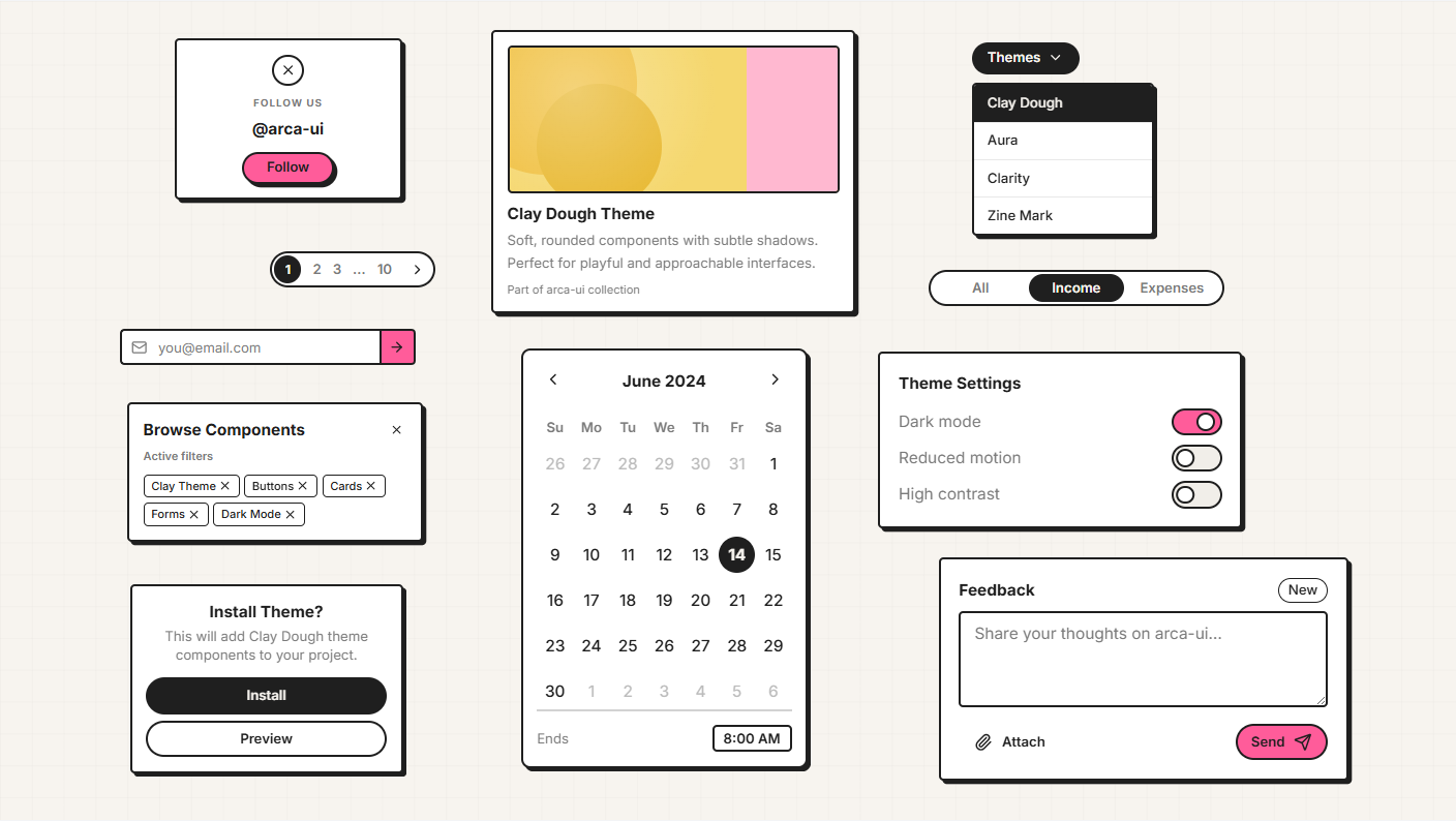 Clay Dough theme preview