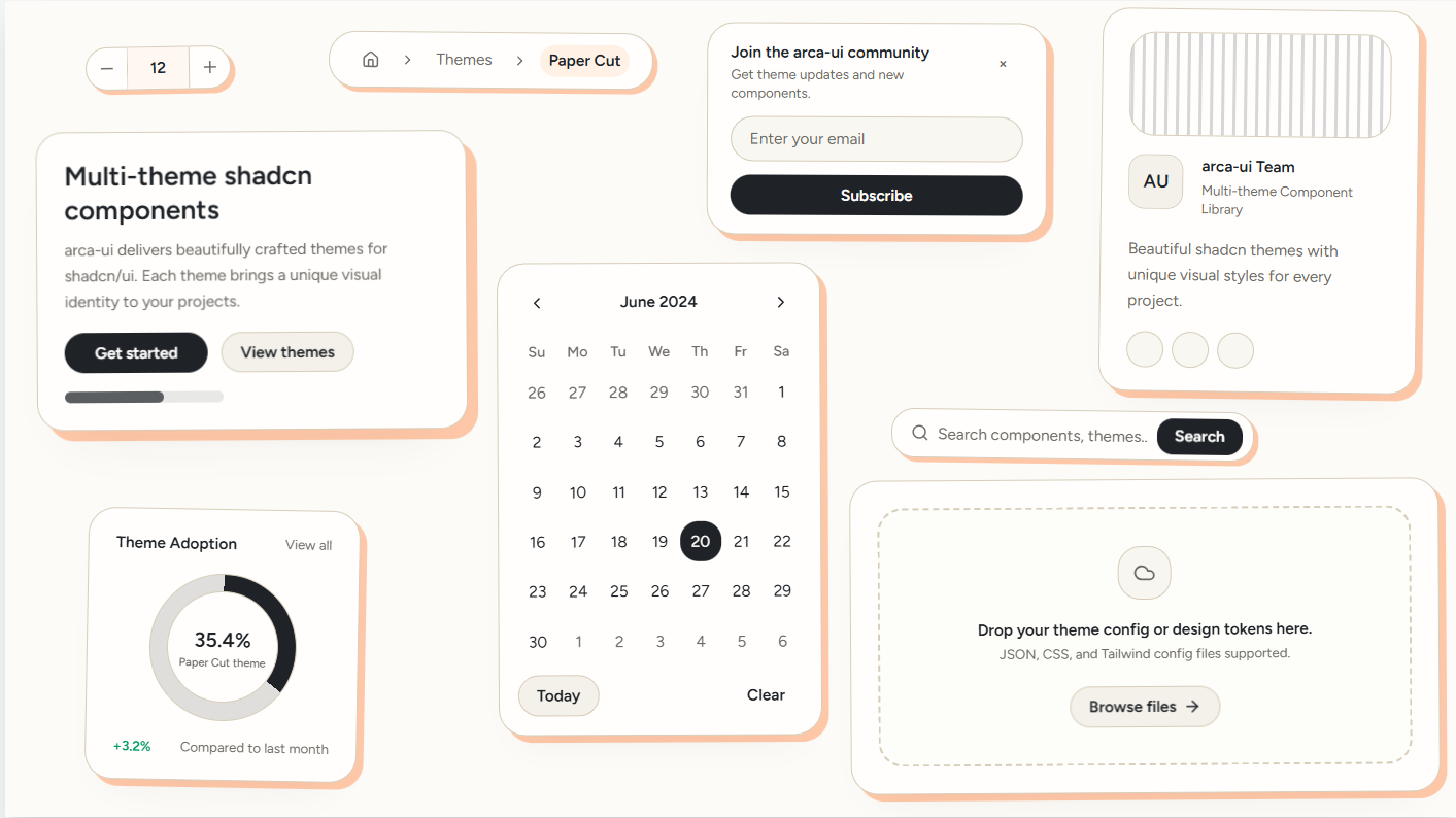 Paper Cut theme preview